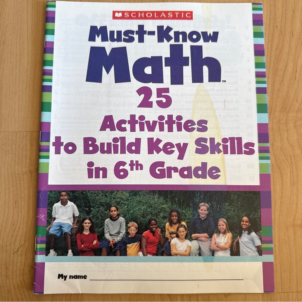 NEW Scholastic Must-Know Math: 25 Activities to Build Key Skills in 6th Grade